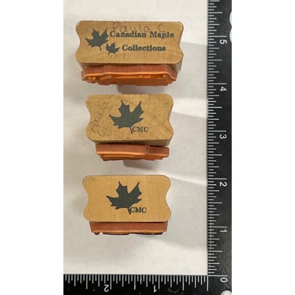 HTF DESIGNS Canadian Maple Collections Flower Rubber Stamp Set Iris Tulip heart - Picture 3 of 4